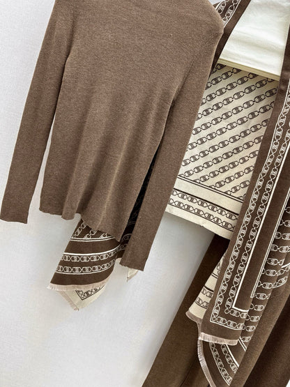 Ce1i NEW Knitted three-piece set