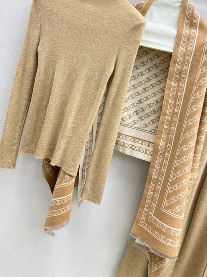 Ce1i NEW Knitted three-piece set