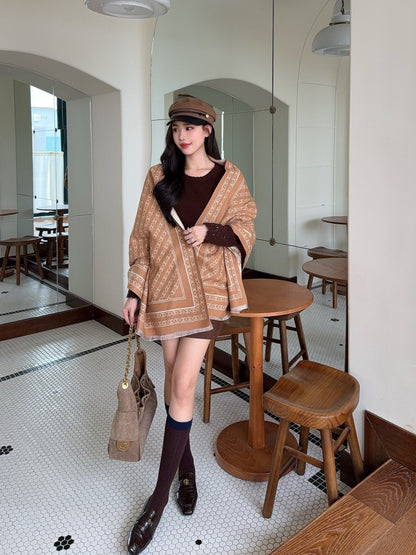 Ce1i NEW Knitted three-piece set