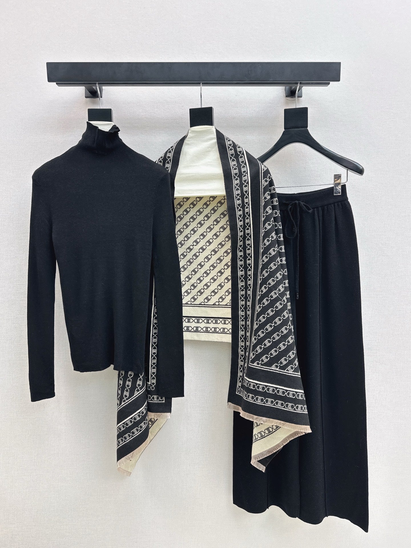 Ce1i NEW Knitted three-piece set