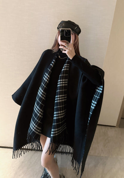 Bur NEW wool shawl cape