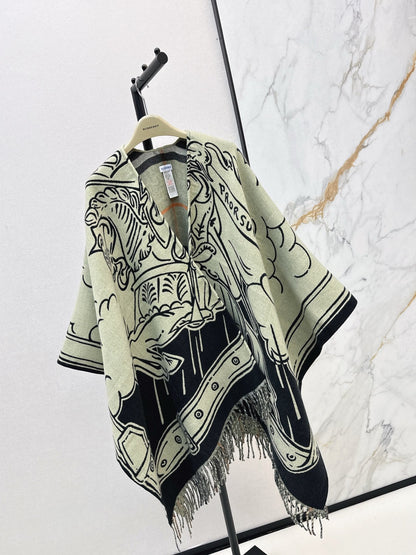 Bur NEW wool shawl cape