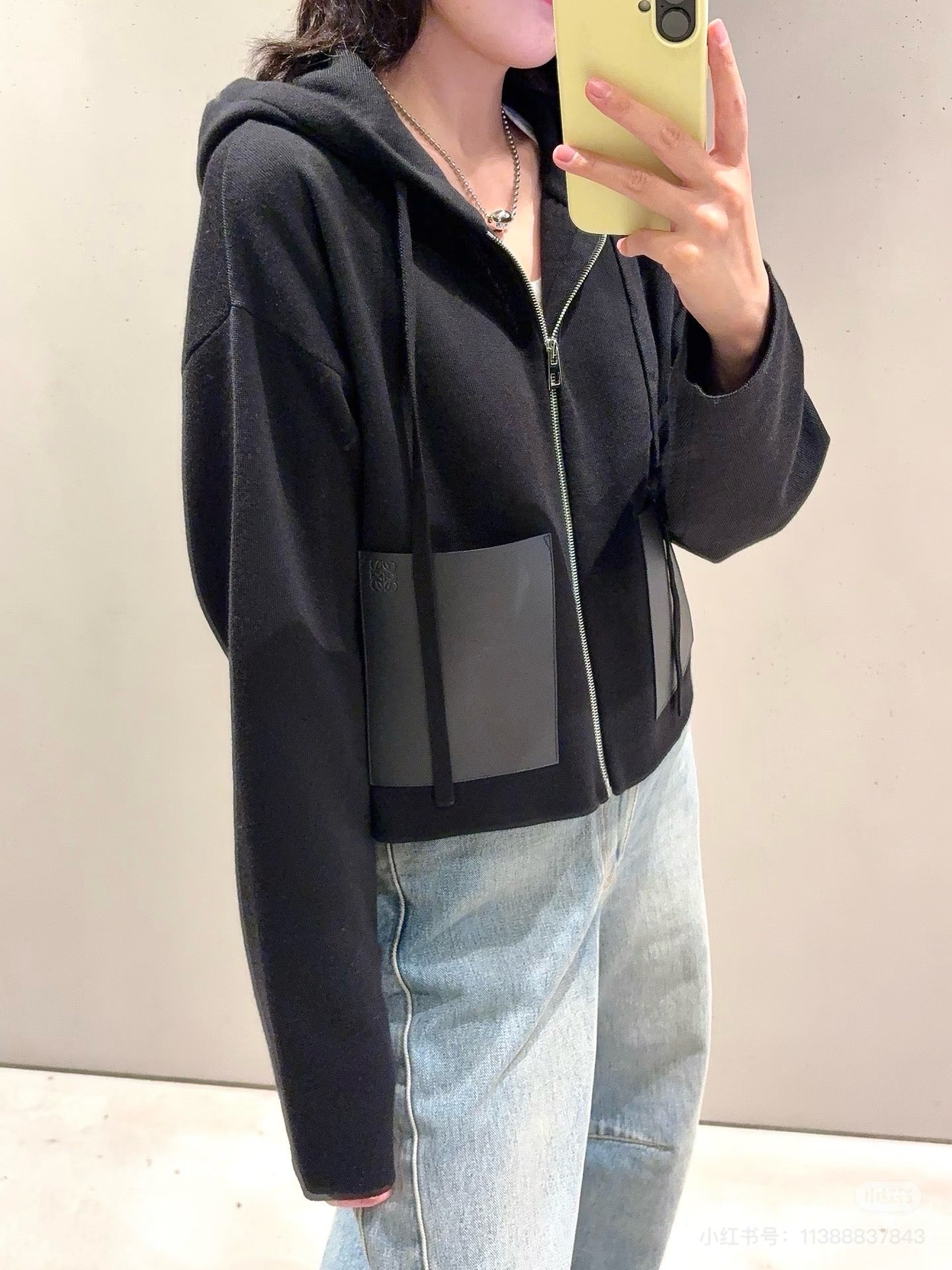 Loe NEW Zipper wool cardigan