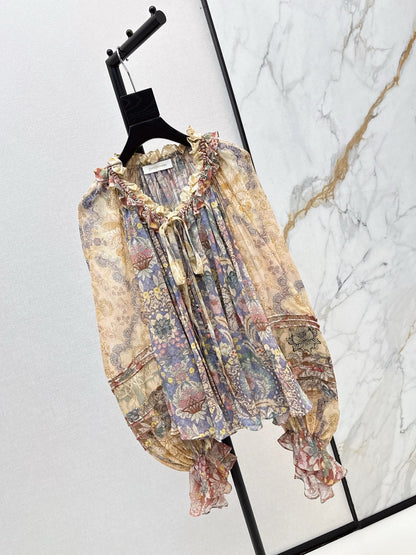 Zimm NEW Printed silk shirt