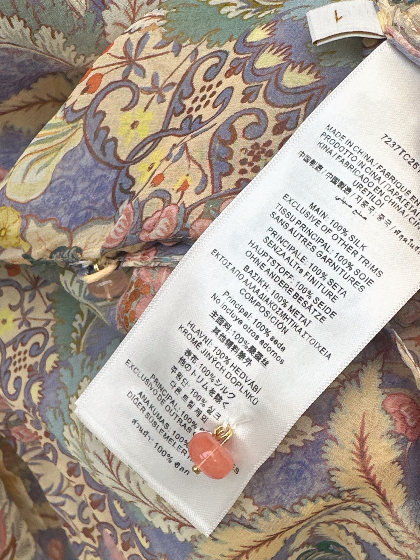 Zimm NEW Printed silk shirt