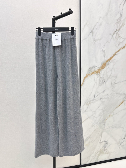 CD NEW Cashmere wide-leg pants