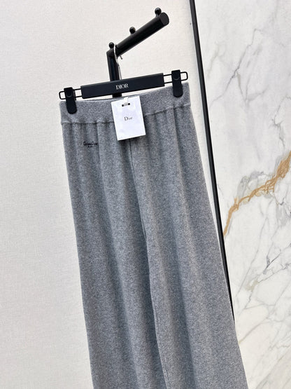 CD NEW Cashmere wide-leg pants