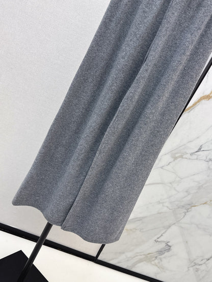 CD NEW Cashmere wide-leg pants