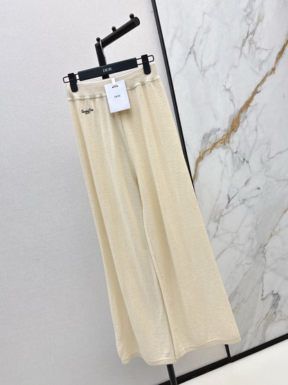 CD NEW Cashmere wide-leg pants