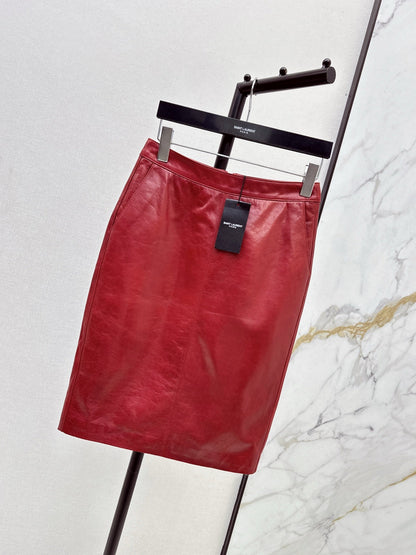 Sanit NEW Lambskin skirt