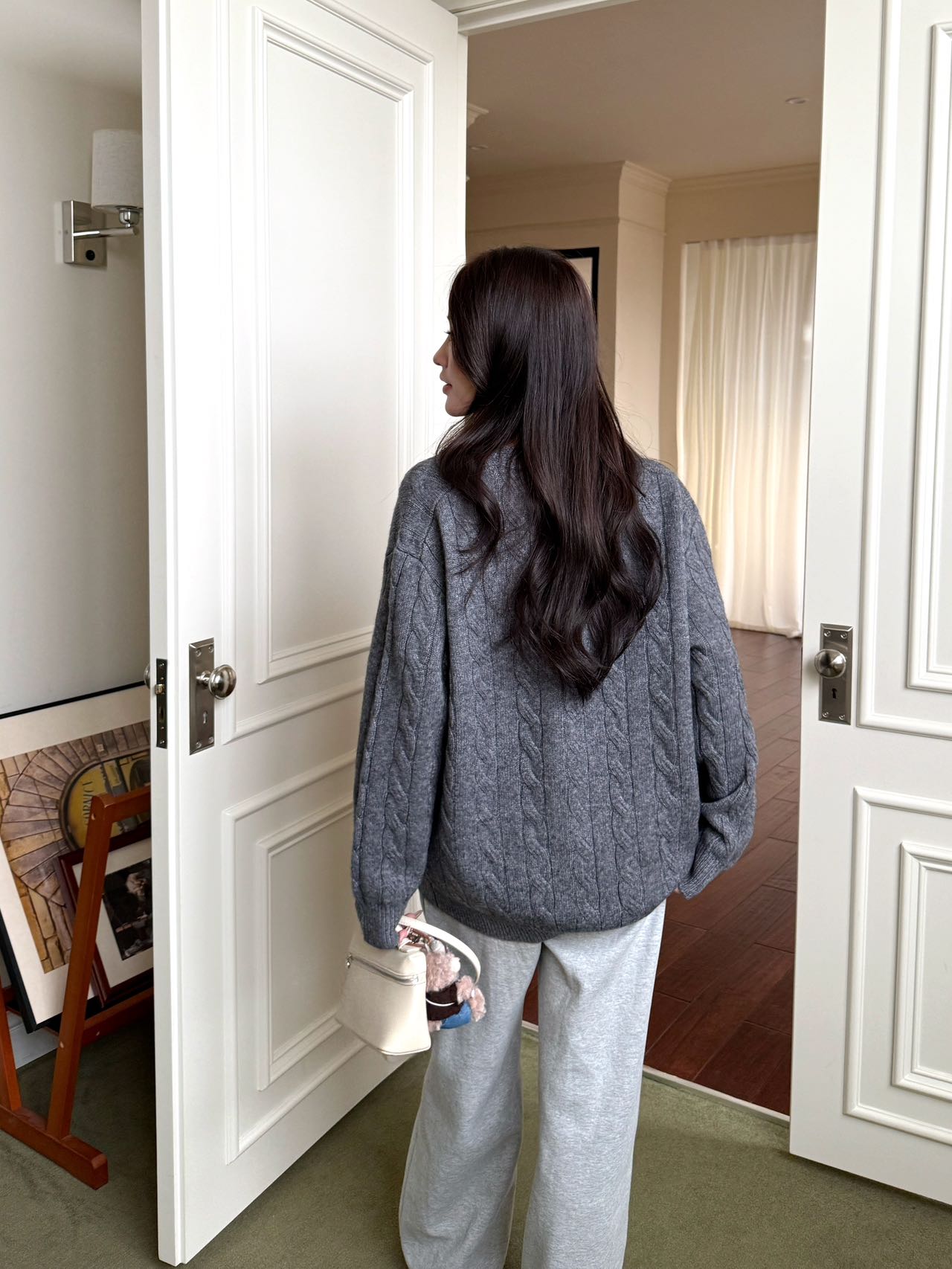 Ral NEW Loose V-neck cardigan