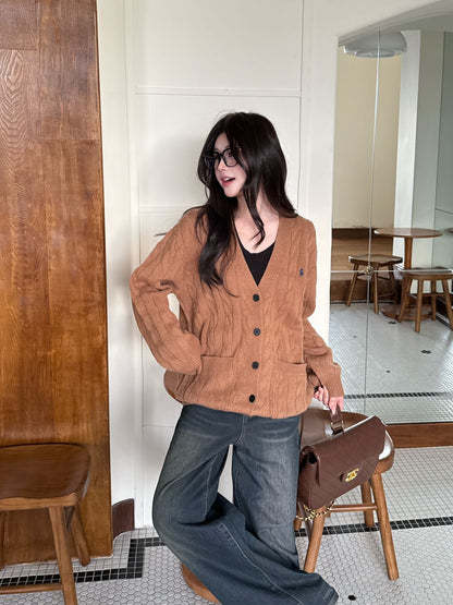 Ral NEW Loose V-neck cardigan