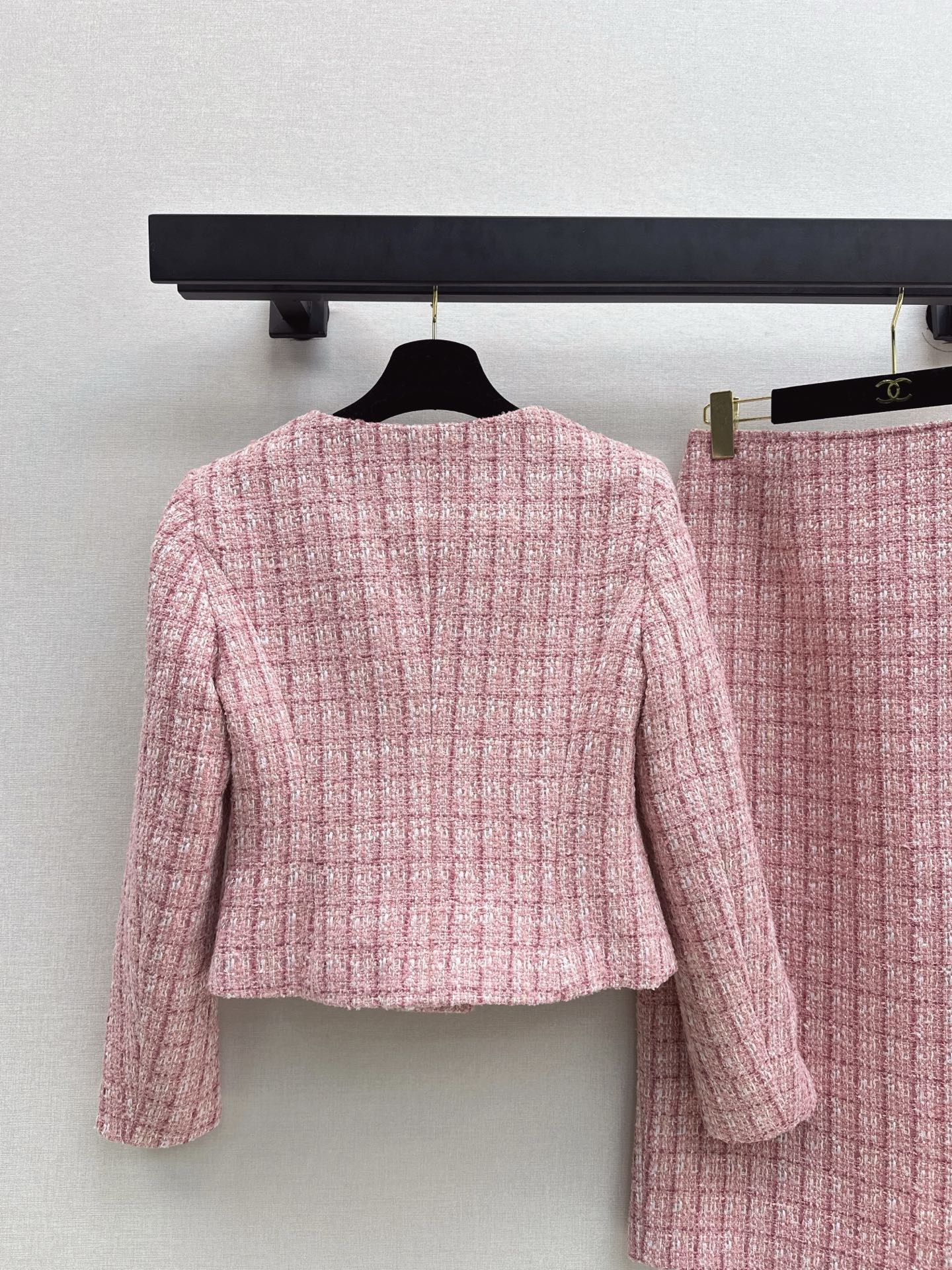 Chan NEW Woven coat and skirt set