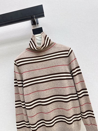 Bur NEW Striped turtleneck base layer