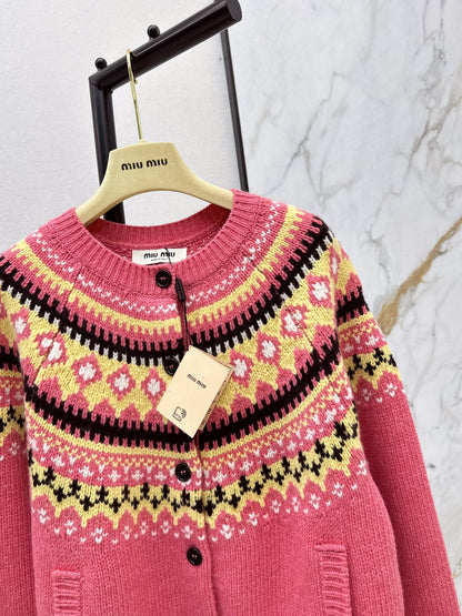Miu NEW Jacquard cardigan