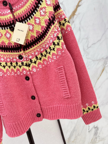 Miu NEW Jacquard cardigan