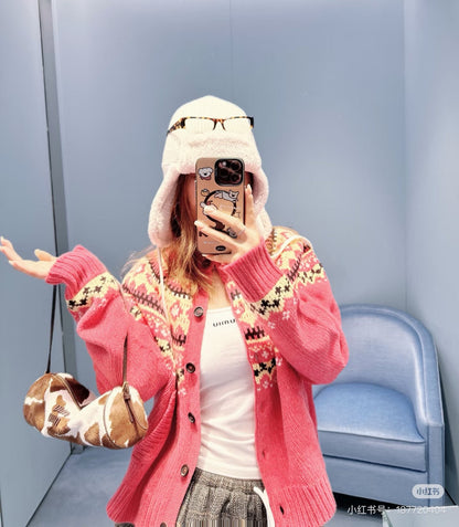 Miu NEW Jacquard cardigan