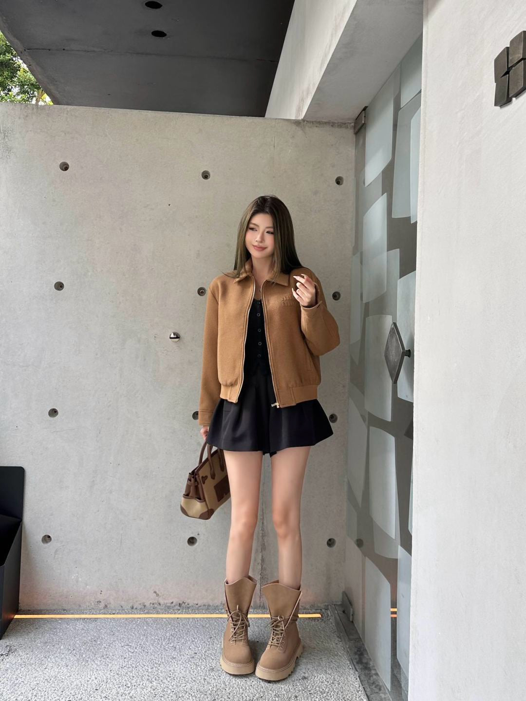 Miu NEW Letter Embroidered Jacket