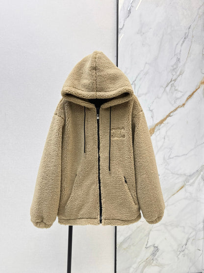 Ce1i NEW Hooded fleece jacket