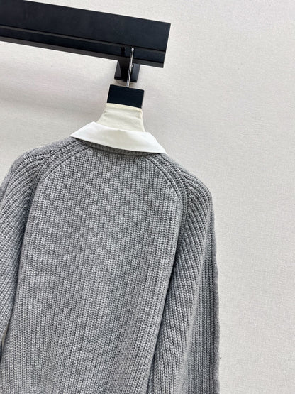 Max NEW Knitted Faux Two-Piece Sweater