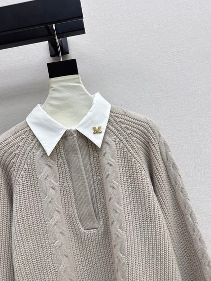 Max NEW Knitted Faux Two-Piece Sweater