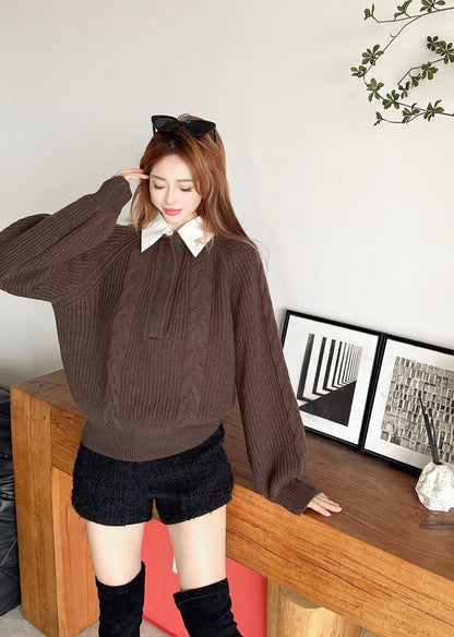Max NEW Knitted Faux Two-Piece Sweater