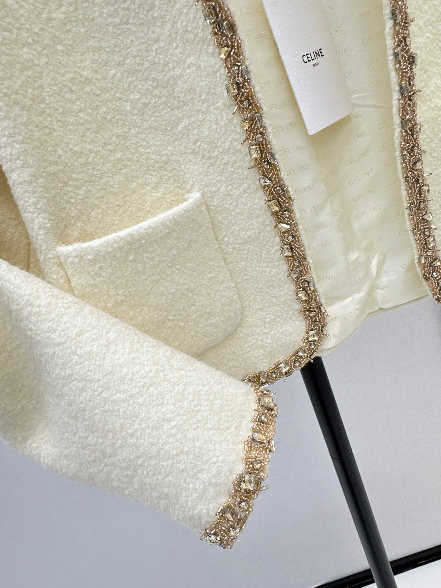 Ce1i NEW Beaded woven jacket