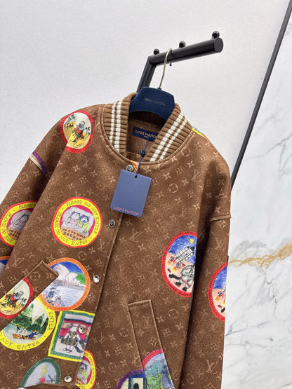 Louis NEW badge print jacket