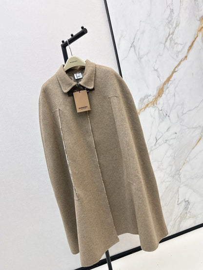 Bur NEW wool cape coat