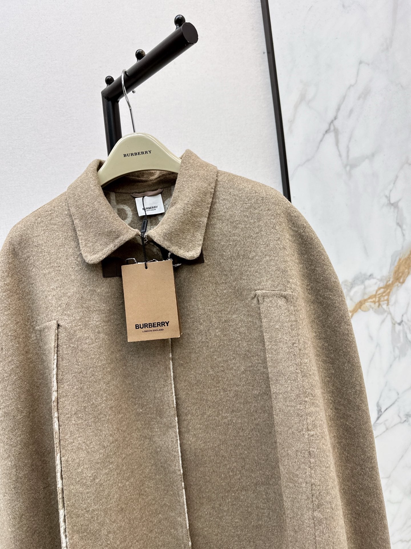 Bur NEW wool cape coat