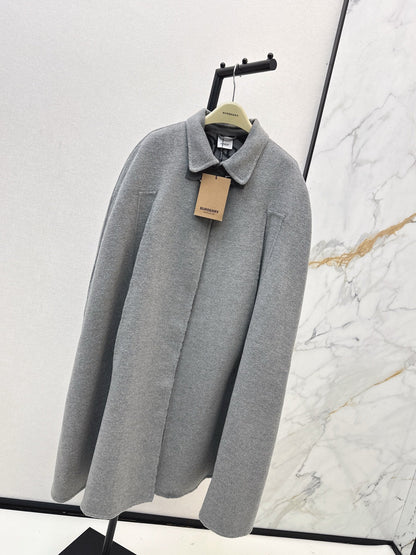 Bur NEW wool cape coat