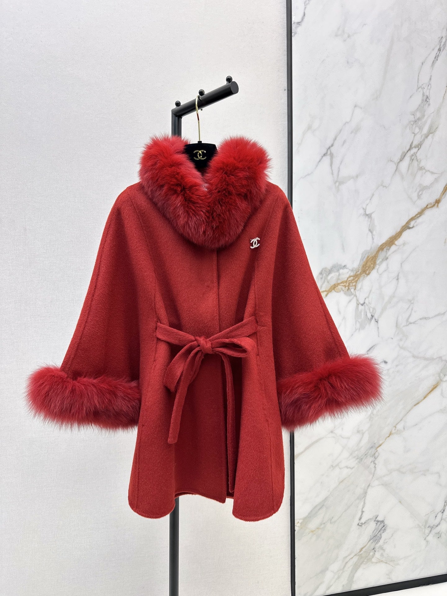 Chan NEW Woolen  cape coat