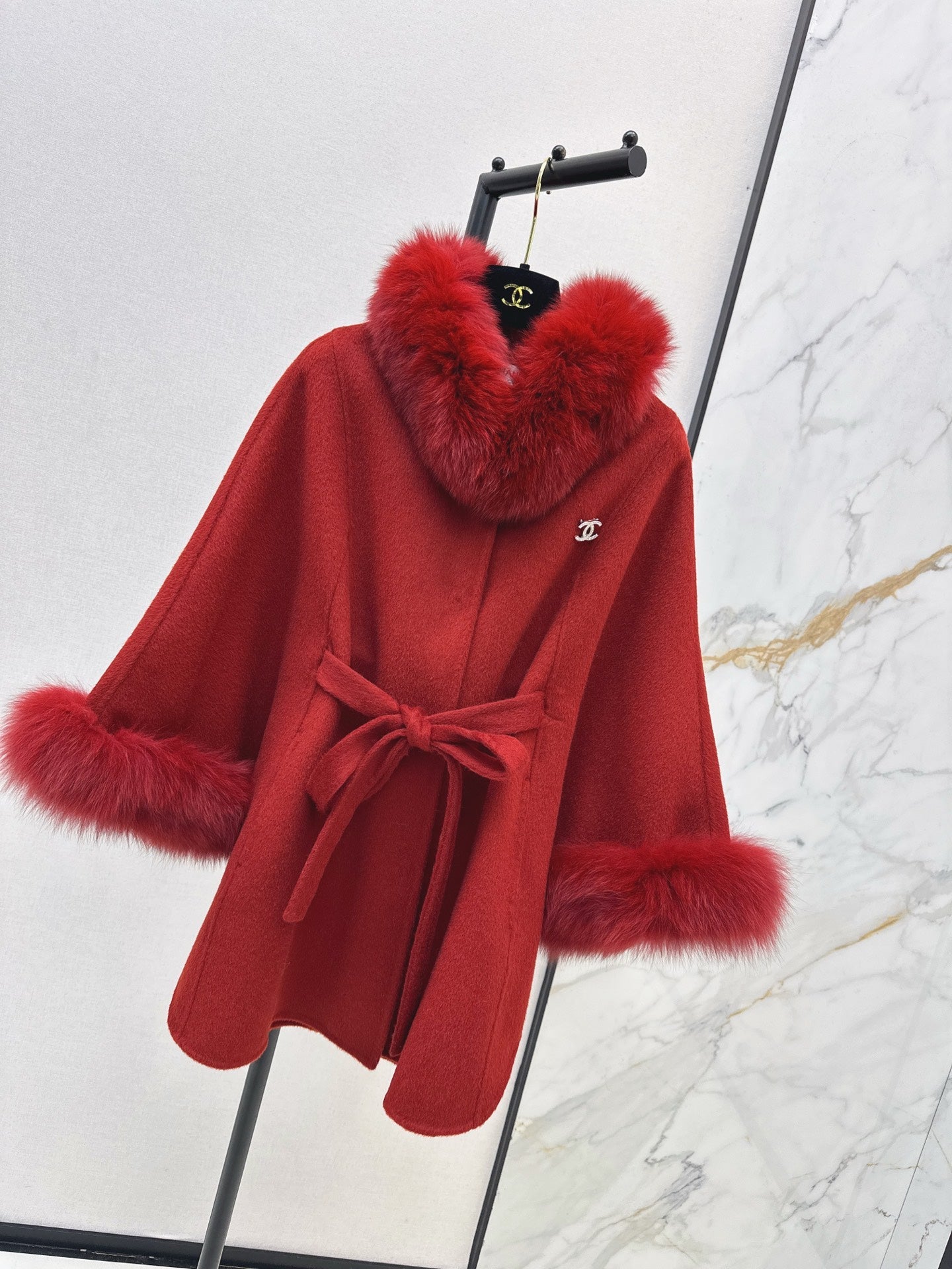 Chan NEW Woolen  cape coat