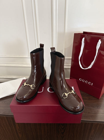 Guc New Horsebit Martin Boots