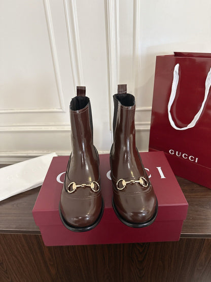 Guc New Horsebit Martin Boots