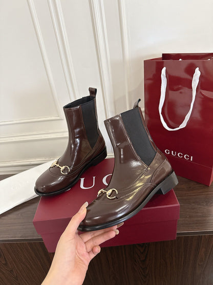 Guc New Horsebit Martin Boots