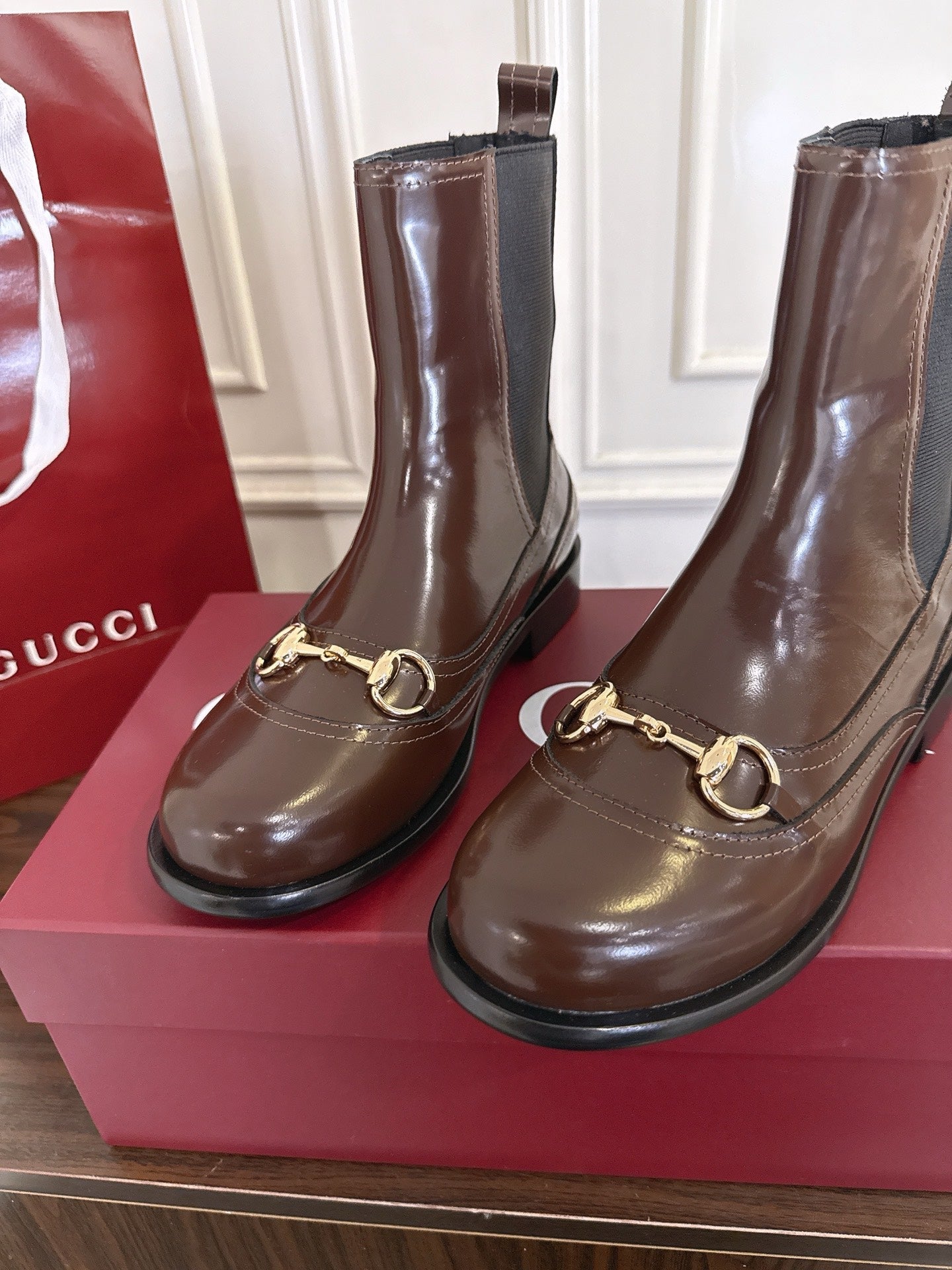 Guc New Horsebit Martin Boots