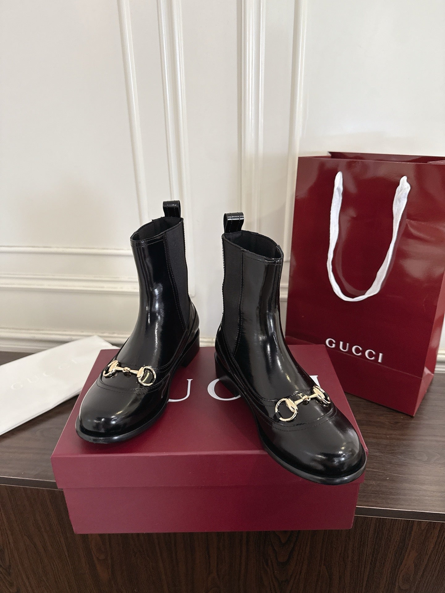 Guc New Horsebit Martin Boots