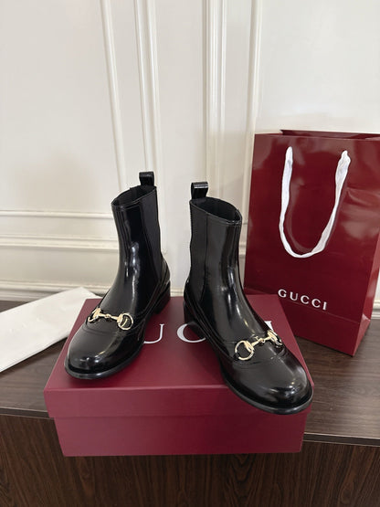 Guc New Horsebit Martin Boots