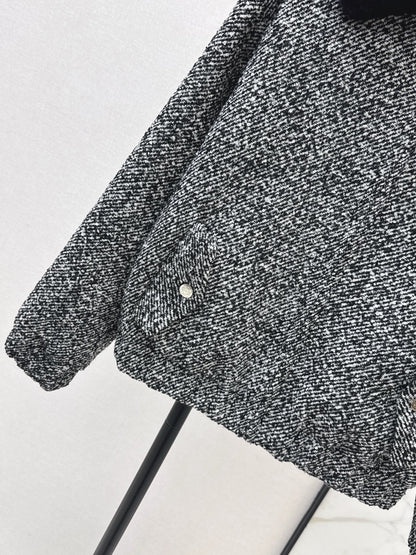 Loe NEW fur collar coat